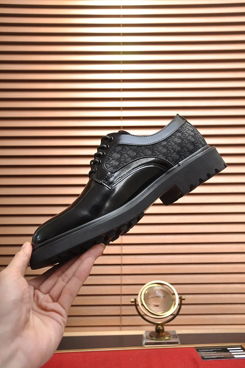 Men's shoes 💰680💶[Dior] (water-dyed cowhide lining) Dior original 1:1 high-quality factory, imported original materials, imported raw cowhide, water-dyed cowhide lining, original TPU outsole, code number: 39-44 (38.45 custom-made)